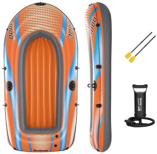 Bestway Barcă Gonflabilă pentru 1 Persoană cu Vâsle și Pompă 246x122cm