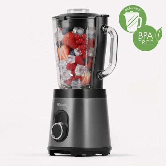 HKoenig Blender cu cană din plastic 1,5 l 550W Negru