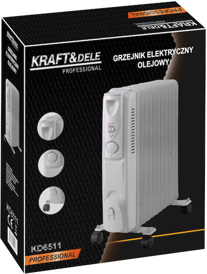 Kraft & Dele Radiator cu ulei cu 11 felii 2500W