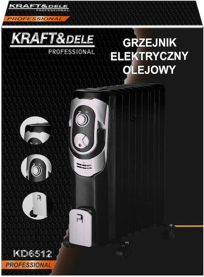 Kraft & Dele Radiator cu ulei cu 9 fante 2000W