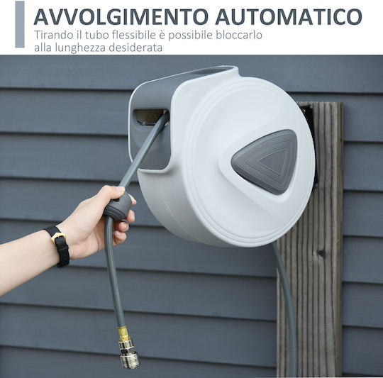 Durhand Automatic Garden Hose Box with Hose 15m