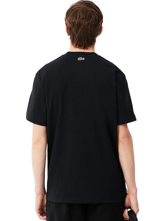 Lacoste Herrenblusen Kurzarm T-Shirt 031 Schwarz
