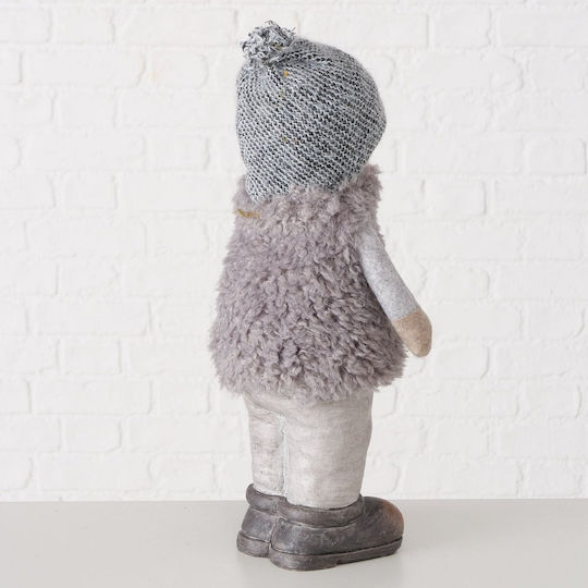 MSA Weihnachtsfigur Aus Kunststoff Kleinkind Grau Höhe 45cm