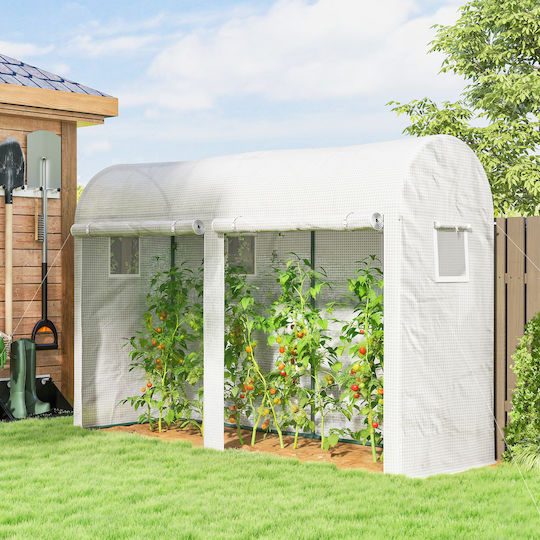 Outsunny 845-416V00WT Tunnel Greenhouse 3x1x2m