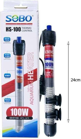 Sobo Aquarium Heater Thermo Control 100w Temperature Adjustment Hs-100 – 100w Aquarium Heater Thermo Control 088096