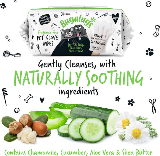 Biodegradable Pet Cleaning Gloves Full Body 30 Pieces