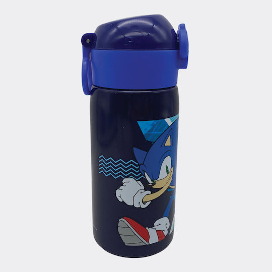 Gim Sonic Sticlă Pentru Copii Din Oțel Inoxidabil Albastră 500ml
