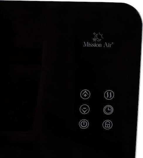 Mission Air Porto Конвектор Подов 2400W с Електронен Термостат и WiFi Черен