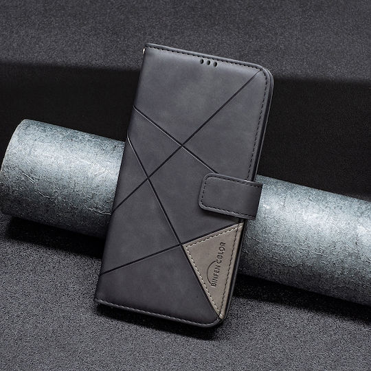 Binfen Color Motorola Edge 50 5g Fusion Leather Wallet Case Black
