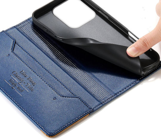 Motorola Edge 70 Fusion 5g Case Dierfeng Strong Magnetic Leather Wallet Blue