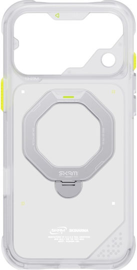 Case Skinarma Saturn Magsafe + Rotating Kick Stand Iphone 18 Pro Max 17 Pro Max Frost