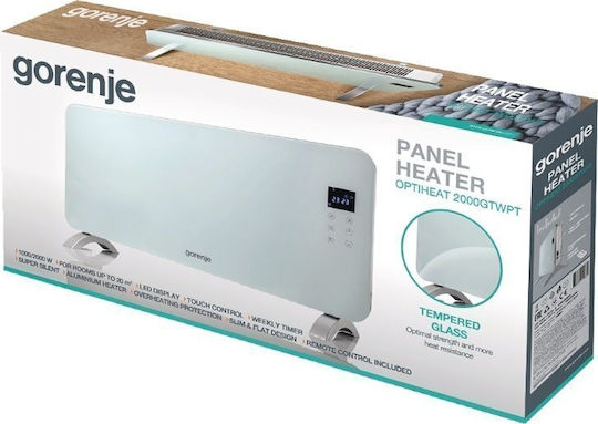Gorenje Θερμοπομπός Δαπέδου 2000W με Ηλεκτρονικό Θερμοστάτη Λευκός