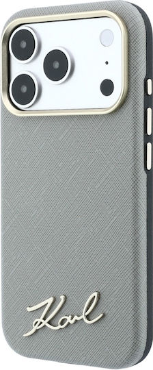 Karl Lagerfeld Etui Saffiano Small Script Metal Logo Magsafe Do Iphone 18 Pro Max 17 Pro Max Bezowy Klhmp18x6pwskse