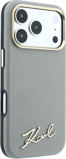Karl Lagerfeld Etui Saffiano Small Script Metal Logo Magsafe Do Iphone 18 Pro Max 17 Pro Max Bezowy Klhmp18x6pwskse