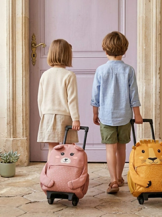 abo School Trolley Bag Kindergarten With Water Bottle Holder Blue 26 x 12 x 35cm abo School Trolley Bag Kindergarten With Water Bottle Holder Blue 26 x 12 x 35cm