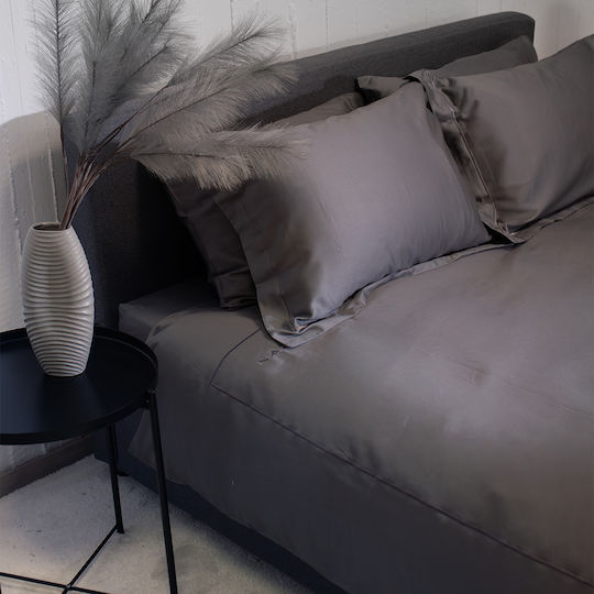Παπλωματοθήκη Υπέρδιπλη Σετ 225x245 Naf-naf Unique Dark Grey