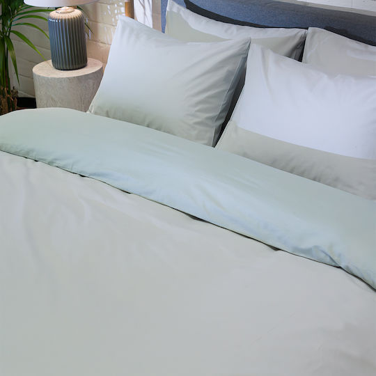 Παπλωματοθήκη Μονή Σετ 165x245 2 Όψεων Naf-naf Hue Grey Violet Ghost Grey