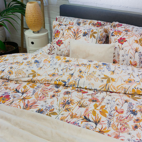 Single Duvet Cover Set 165x245 2 Sided Naf-naf Diamond 251 Emerald Yellow
