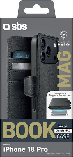 Sbs Wallet Classic Mag Case Iphone 18 Pro Wallet Stand Magsafe Compatible Black Tewalclmagip1863p