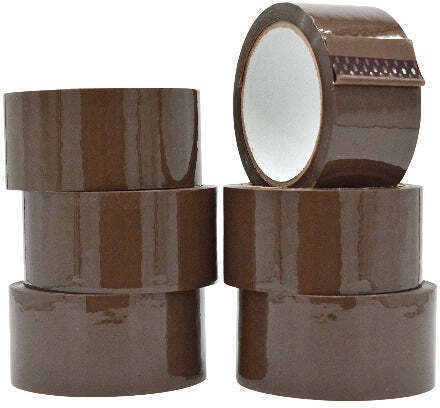 Forpus Geko Verpackungsfolie 50mm x 66m in Braune Farbe