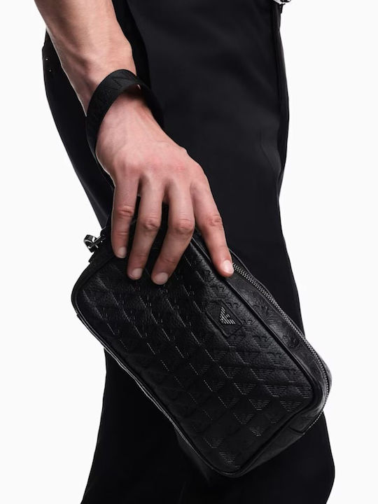 Мъжки кожен несесер с релефен орел All-over Embossed Eagle