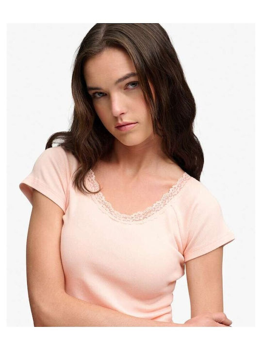 Дамска Къса Тениска Rose Blush Pink