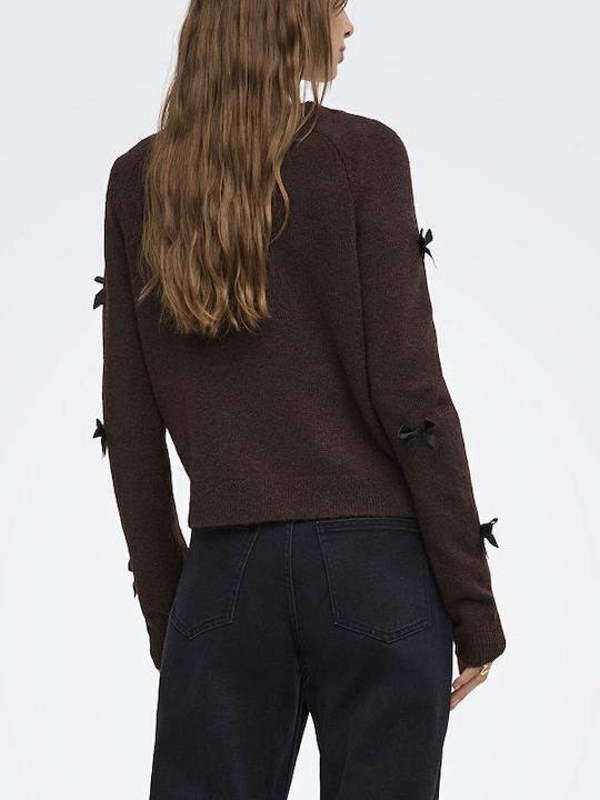 Only Women's Long Sleeve Sweater Brown