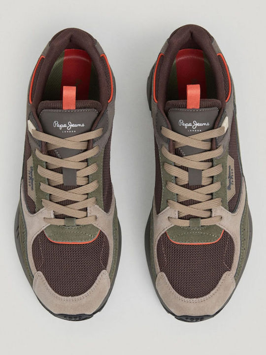 Pepe Jeans Marlon Herren Sneakers Wald Khaki Grün