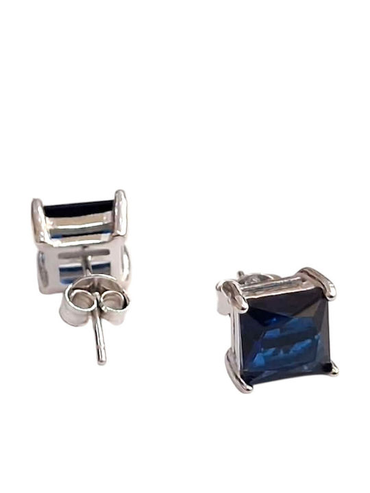 Prince Silvero Ohrringe aus Silber mit blauen Steinen