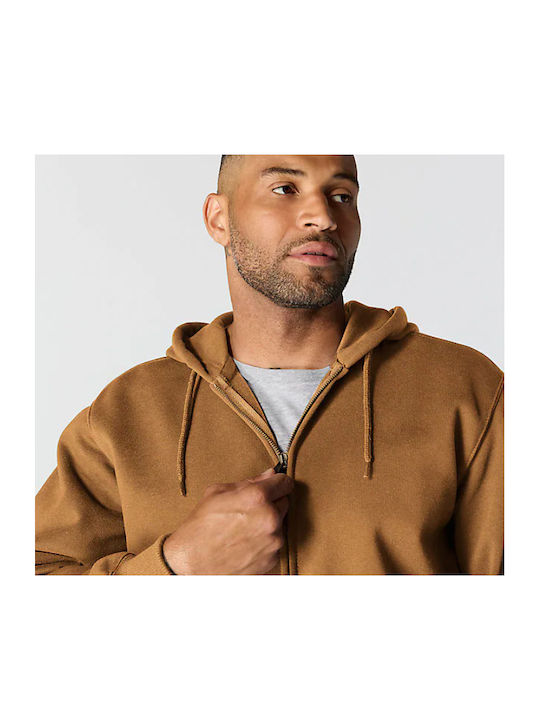 Hooded Cardigan  Brown