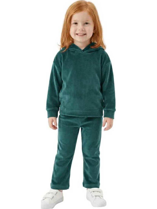 Grundlegendes Kinder Trainingsanzug Set Petrol