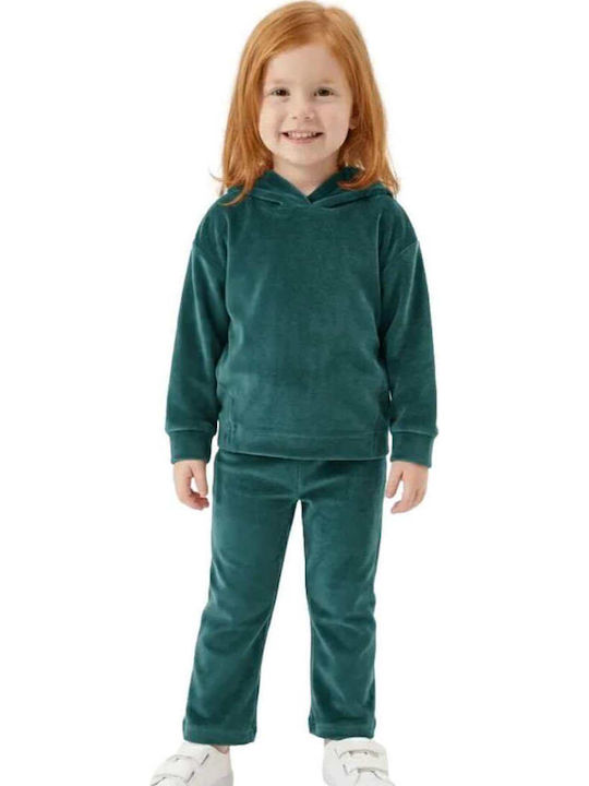 Grundlegendes Kinder Trainingsanzug Set Petrol