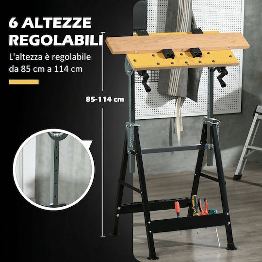 HomCom Πάγκος Εργασίας Αντοχής 100kg B71-051