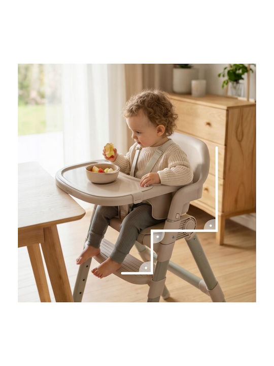 Lionelo Foldable Baby Highchair 3 in 1 with Adjustable Height Beige