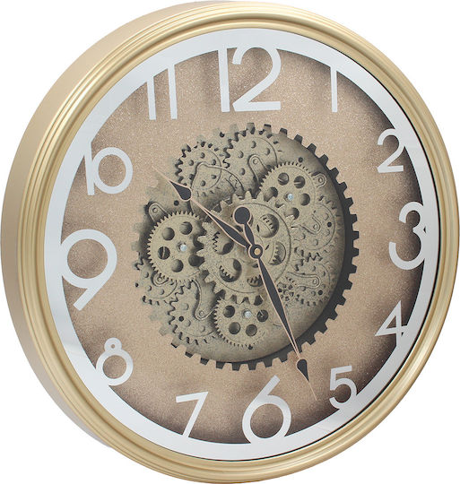 Keskor Keskor Wanduhr Kunststoff Gold 50x5,5cm
