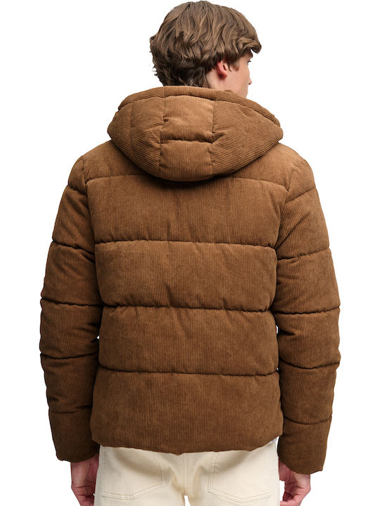 Яке Puffer Тъмнокафяв Тютюнев