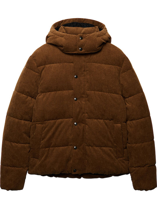 Яке Puffer Тъмнокафяв Тютюнев