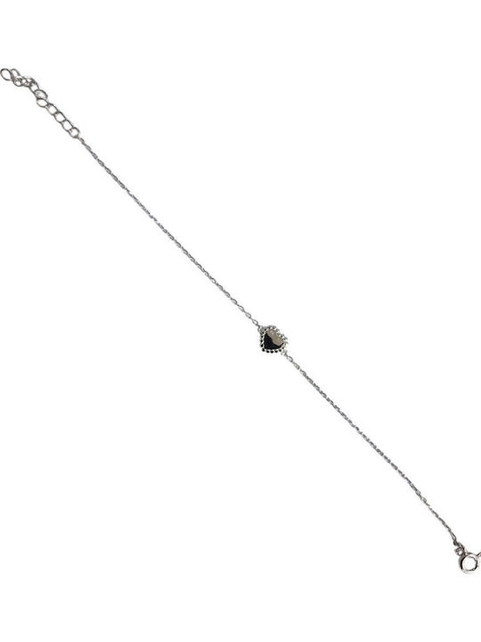 Prince Silvero Damentrauring mit Herz-Design aus Silber 15cm