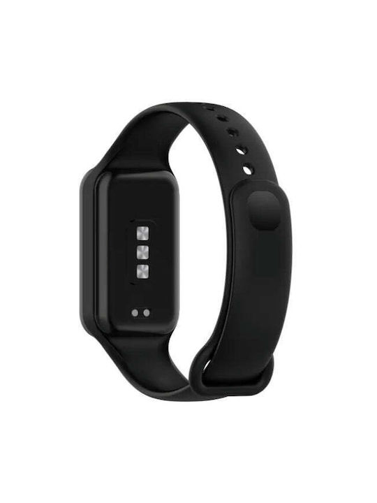 Silicone Watch Strap Xiaomi Band 8 Active Redmi Band 2 Black