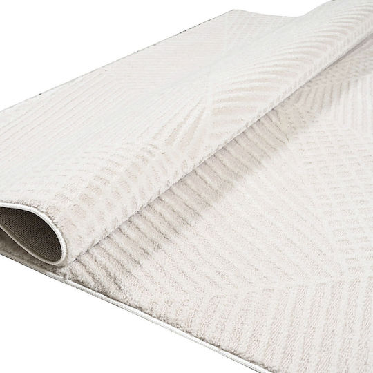 Polcarpet Modern Schlafzimmer-Teppichsets Elfenbein 3 Stück