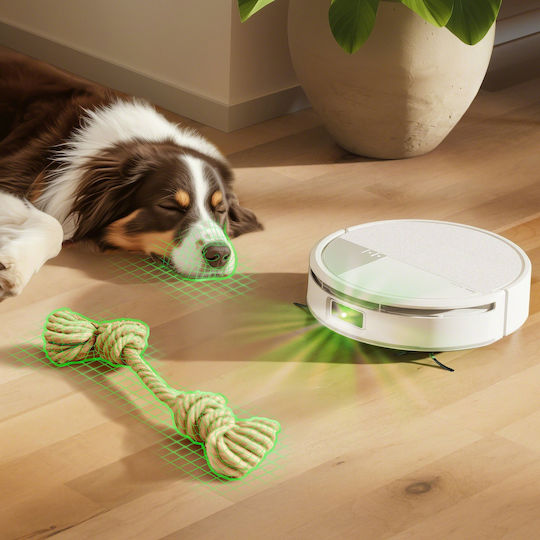 iRobot Roomba Max 775 Combo + AutoWash Σκούπα Ρομπότ με Χαρτογράφηση Laser & Απορρόφηση 30000Pa Λευκή