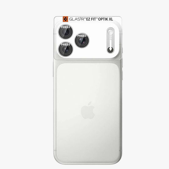 Протектор За Задна Камера Spigen Glastr Ez Fit Optik Pro Xl Apple iPhone 18 Pro Max Закалено Стъкло Сребрист Agl12042