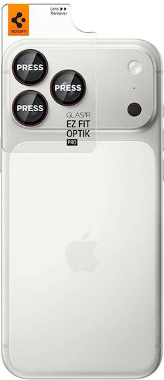 Spigen Glastr Ez Fit Optik Pro Apple iPhone 18 Pro 18 Pro Max Rear Camera Protector Tempered Glass Set of 2 Pieces Violet Agl12044