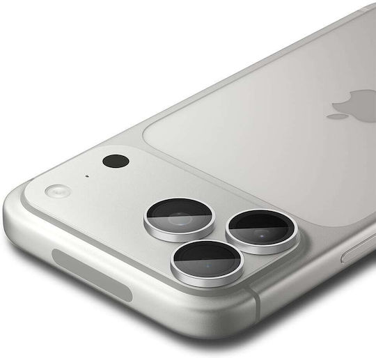 Spigen Glastr Ez Fit Optik Pro Apple iPhone 18 Pro 18 Pro Max Tempered Glass Camera Protector Set 2 Pieces Silver Agl12046