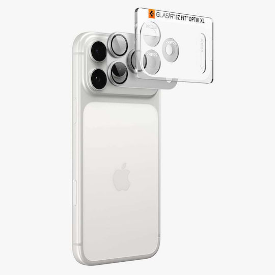 Camera Thermal Insulation Rear Spigen Glas.tR Ez Fit Optik Pro XL Apple iPhone 18 Pro Tempered Glass Silver AGL12038