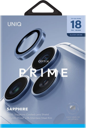 Uniq Optix Prime Протектор за Камерата на iPhone 18 Pro iPhone 18 Pro Max Glacier Chrome Uniq-ip6.3p-6.9p 2026 Plensglcc