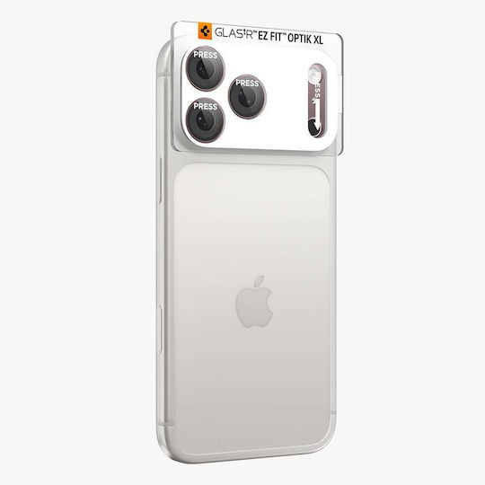 Heat-Activated Protective Film Rear Camera Spigen Glas.tR Ez Fit Optik Pro XL Apple iPhone 18 Pro Max Tempered Glass Violet AGL12040