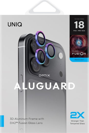 Uniq Optix Aluguard Dx2 Протектор за камерата на iPhone 18 Pro iPhone 18 Pro Max Иридесцентен Uniq-ip6.3p-6.9p 2026 Alensird