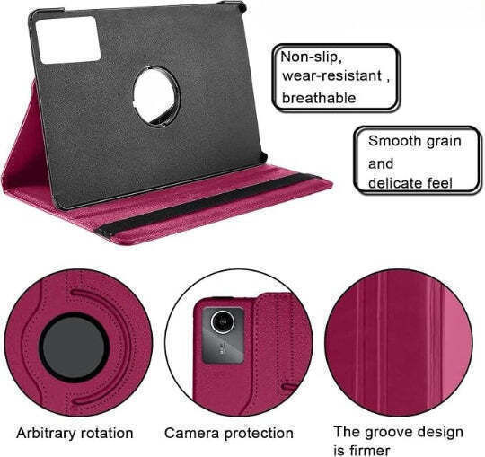 Smart Case 360° Въртящ се калъф с стойка за книга Lenovo Idea Tab 11" 2025 Лилав