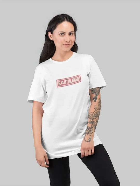 Earthlings Star Trek W T-shirt Бяла